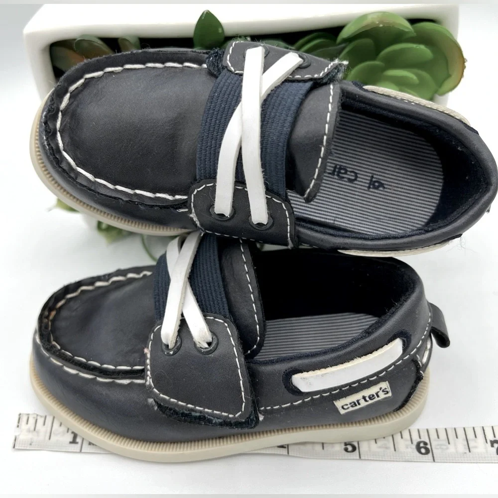 🌺Carter's Velcro Navy Blue Topsiders | Boat Shoes🌸🌺